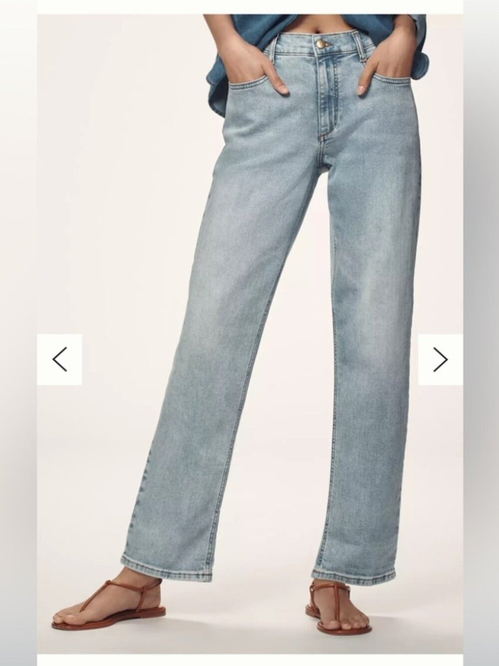 Anthro Pilcro Straight Leg Light Wash Jeans